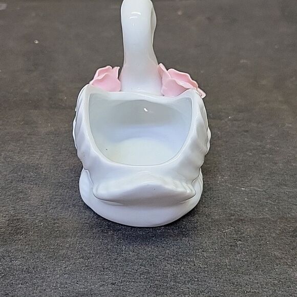 Porcelain Swan, Vase And Lefton Ring Box - Picture 5 of 16